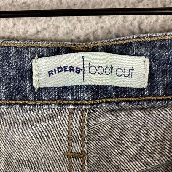 Lee Riders Bootcut Capri Jeans Size 12B Womens Denim Pants Mid Rise Cotton  Blue - Picture 3 of 10